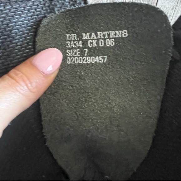 Dr. Martens Rare 3A34 Black Lace Up Mid Calf Wedge 90’s Women's Boots size 7 - Picture 9 of 10